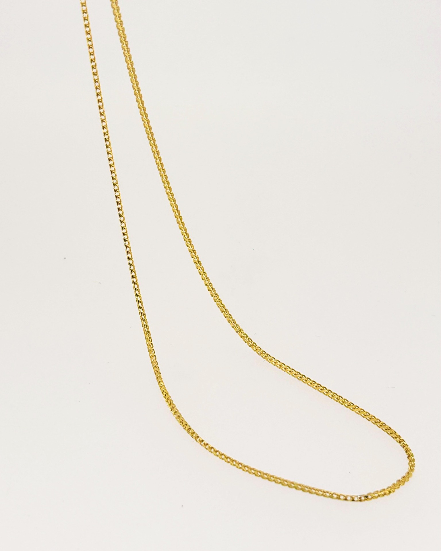 18-carat Yellow Gold 1.1 mm 45 cm Franco Chain, Slim Franco chain in yellow gold. Weight: 3.6 g.