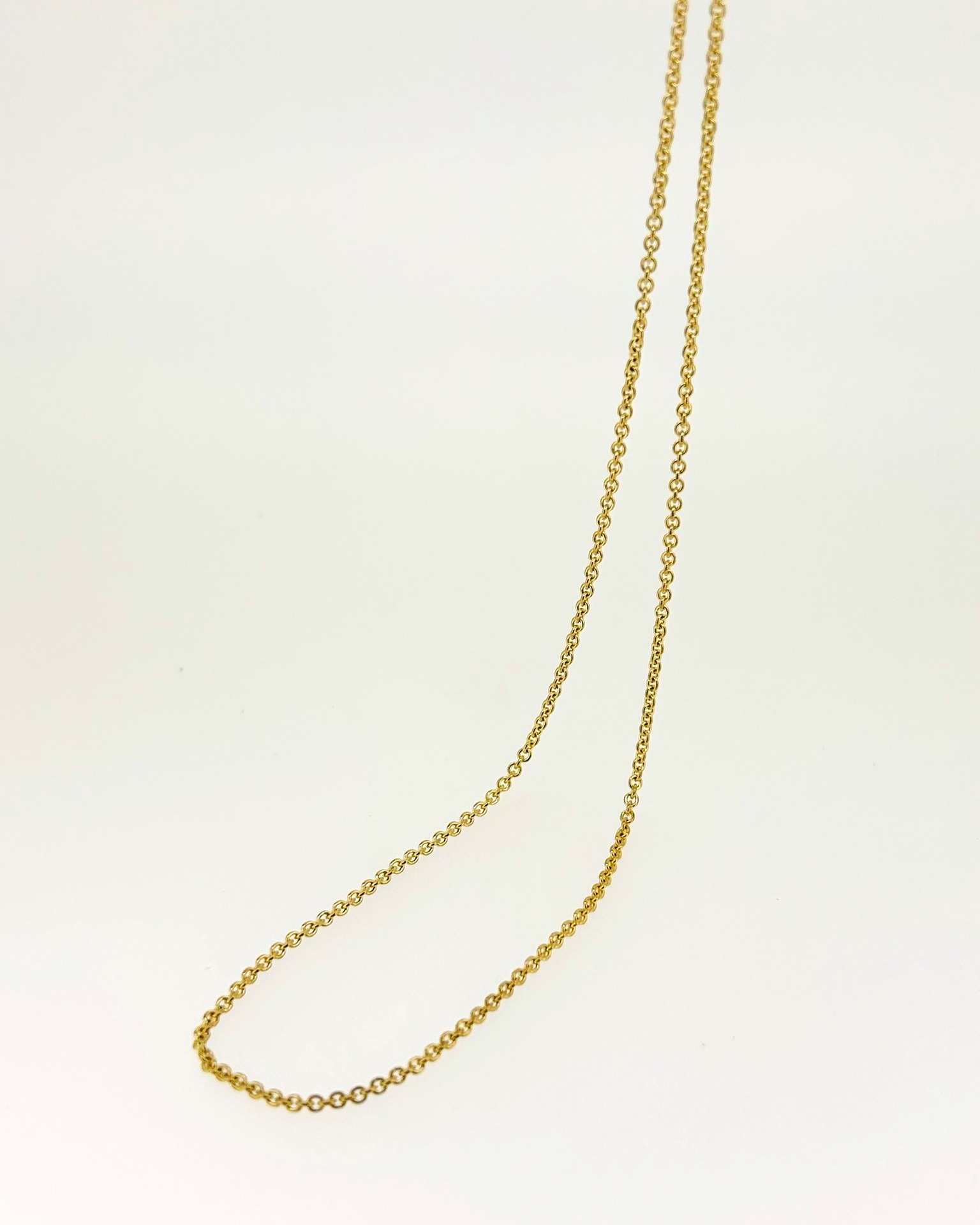 9-carat Yellow Gold 1.5 mm trace chain 45 cm, A fine trace chain in yellow gold. Length: 45 cm.