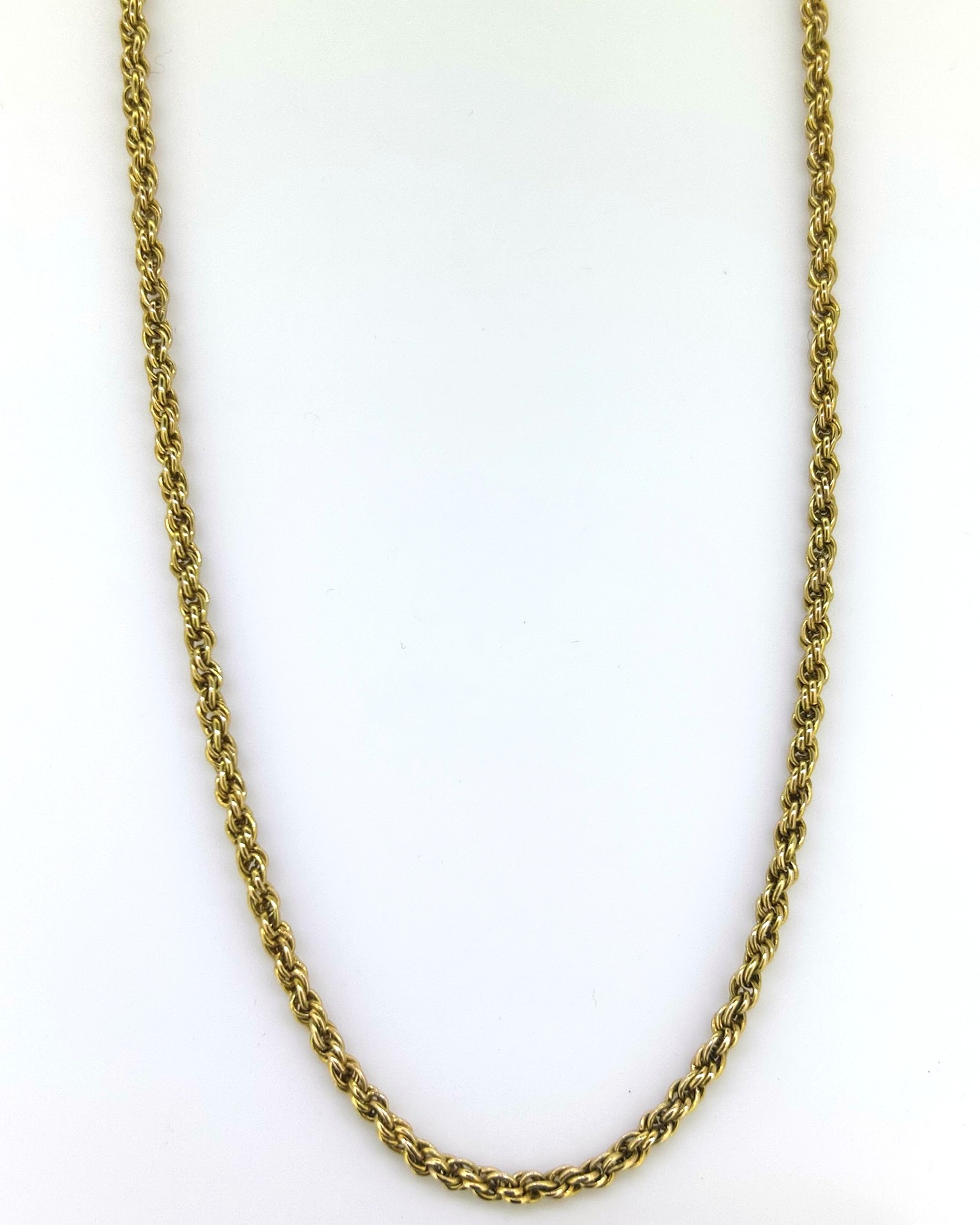 18-carat Yellow Gold Rope Chain 63 cm, A rope chain in 18-carat Yellow Gold. Weight: 15.8 g.