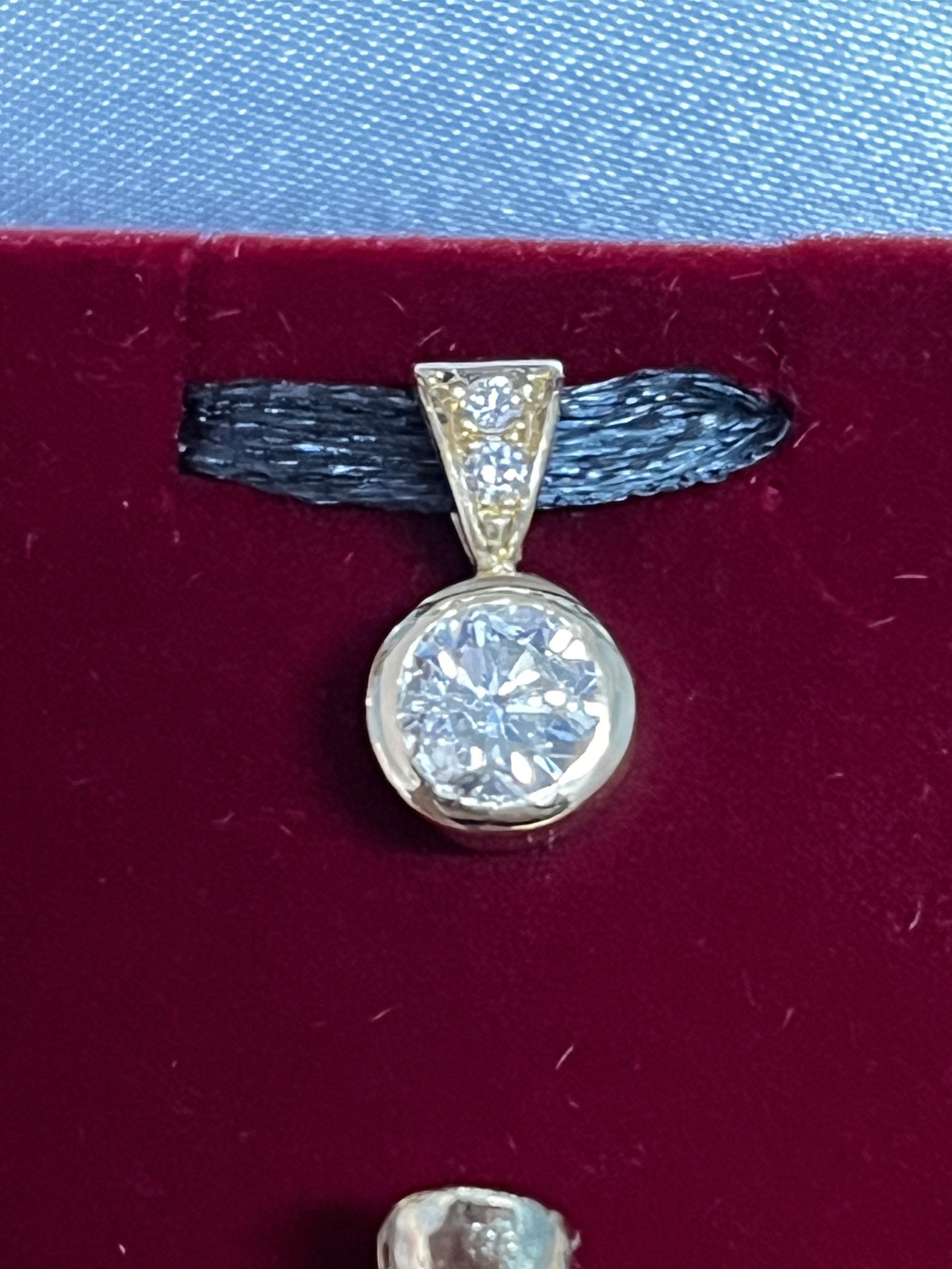 Heirloom Diamond Pendant in Recycled Gold, An Inherited Diamond Reimagined in Recycled Gold