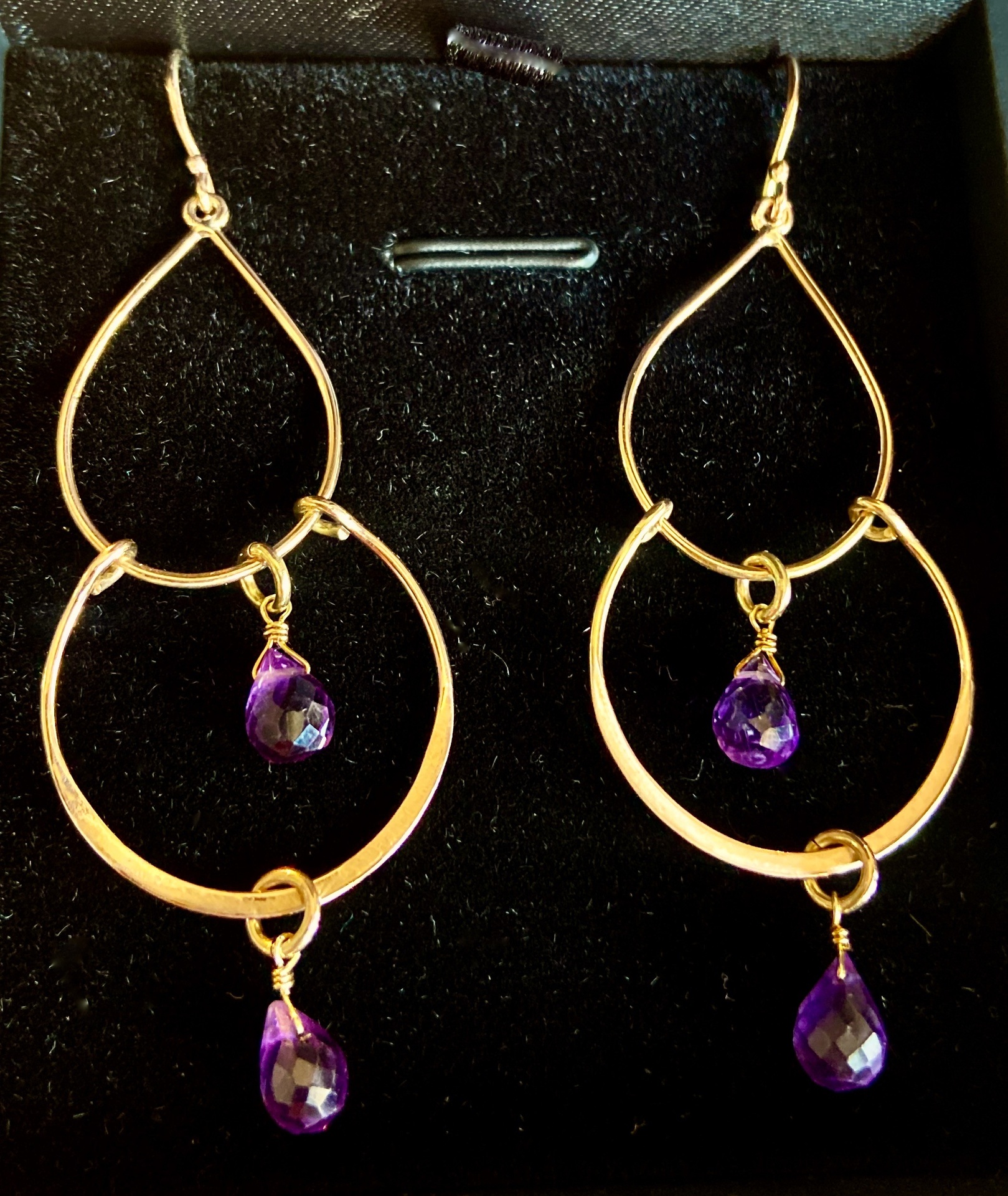 Rose Gold and Amethyst Earrings — A Reimagined Favourite, A Favourite Pair Recreated in 9ct Rose Gold