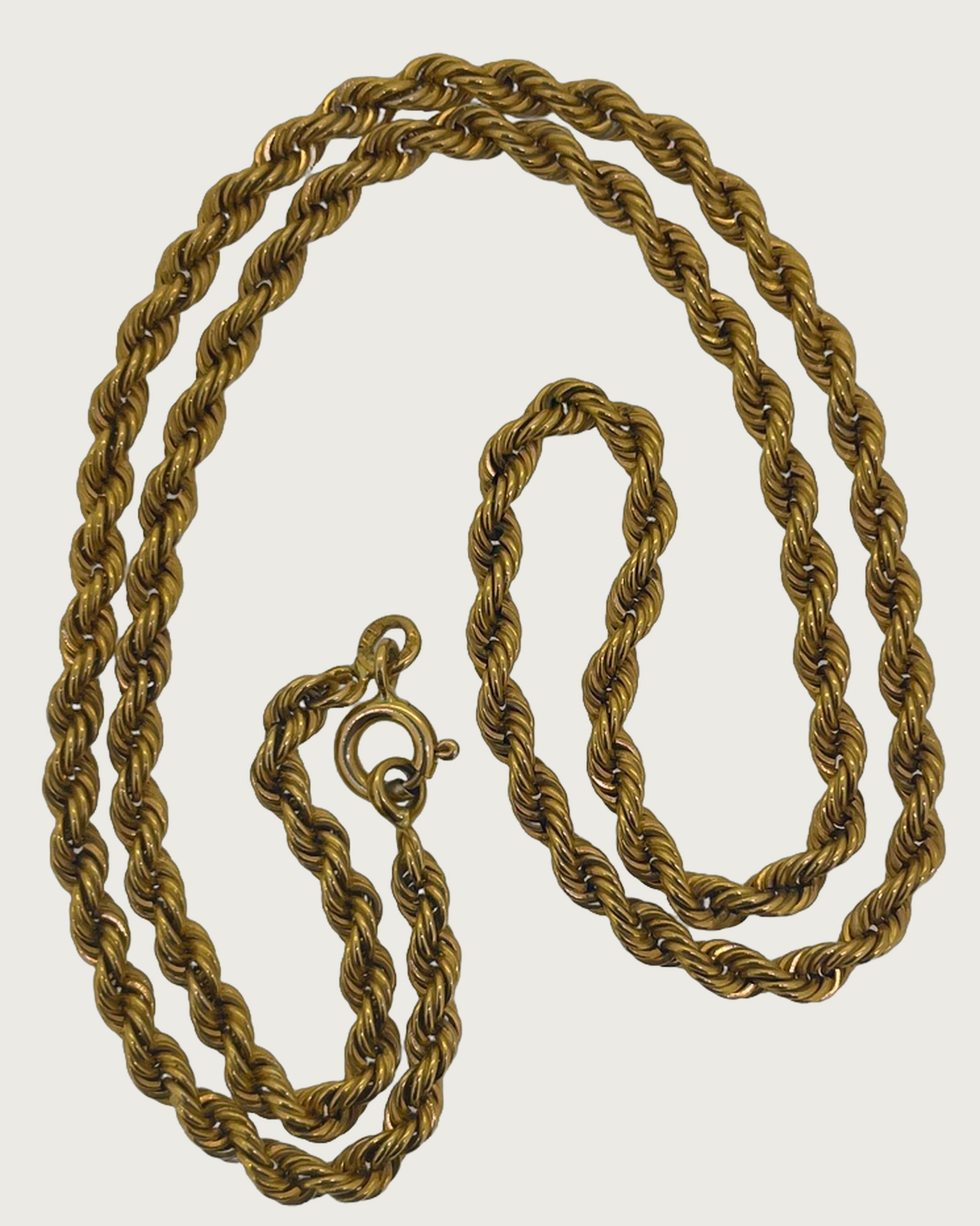 18-carat Yellow Gold Rope Chain 40 cm, A rope chain in yellow gold. Length: 40 cm. Weight: 16.5 g.
