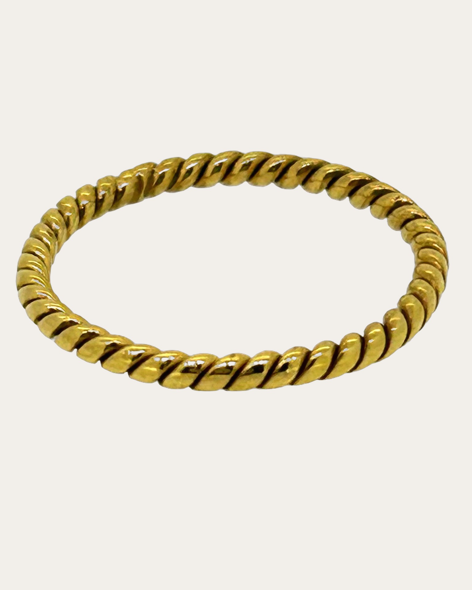 Silver gilt twisted ring, Twisted silver gilt ring. Classic textured finish.