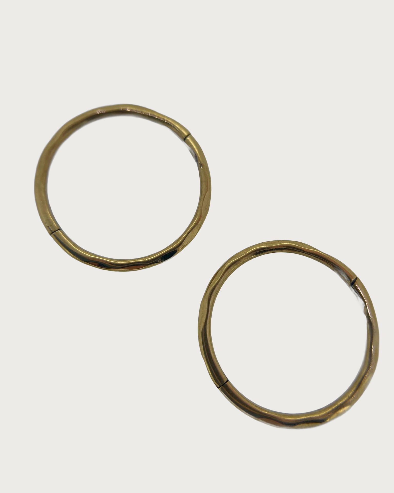 9-carat Yellow Gold Plain Sleeper Earrings, Simple sleeper hoop earrings in yellow gold.
