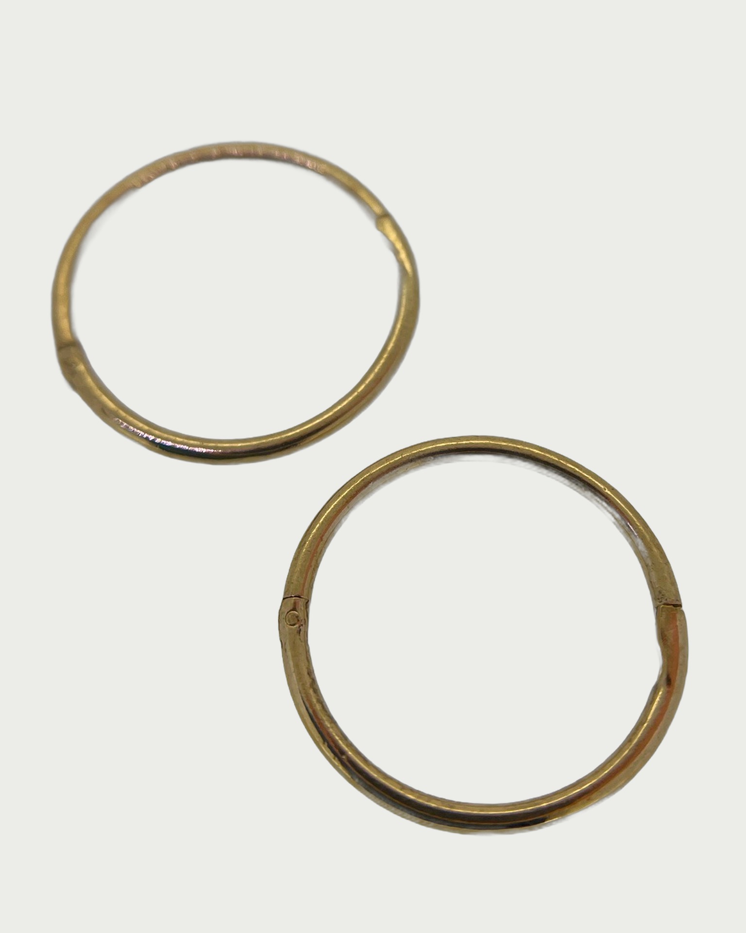 9-carat Yellow Gold Sleeper Earrings, Pair of 9-carat Yellow Gold sleeper earrings.